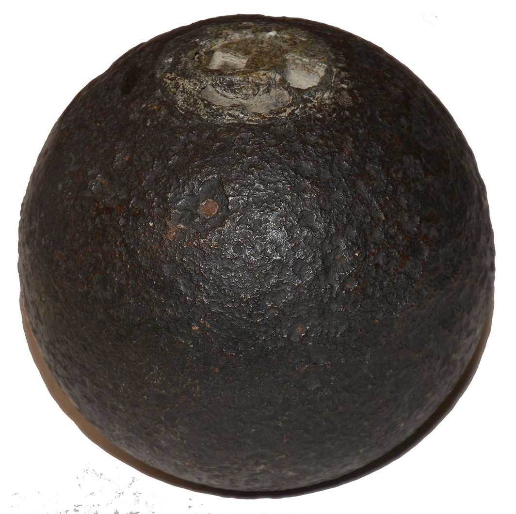 US 12-POUNDER SPHERICAL BORMANN SHELL