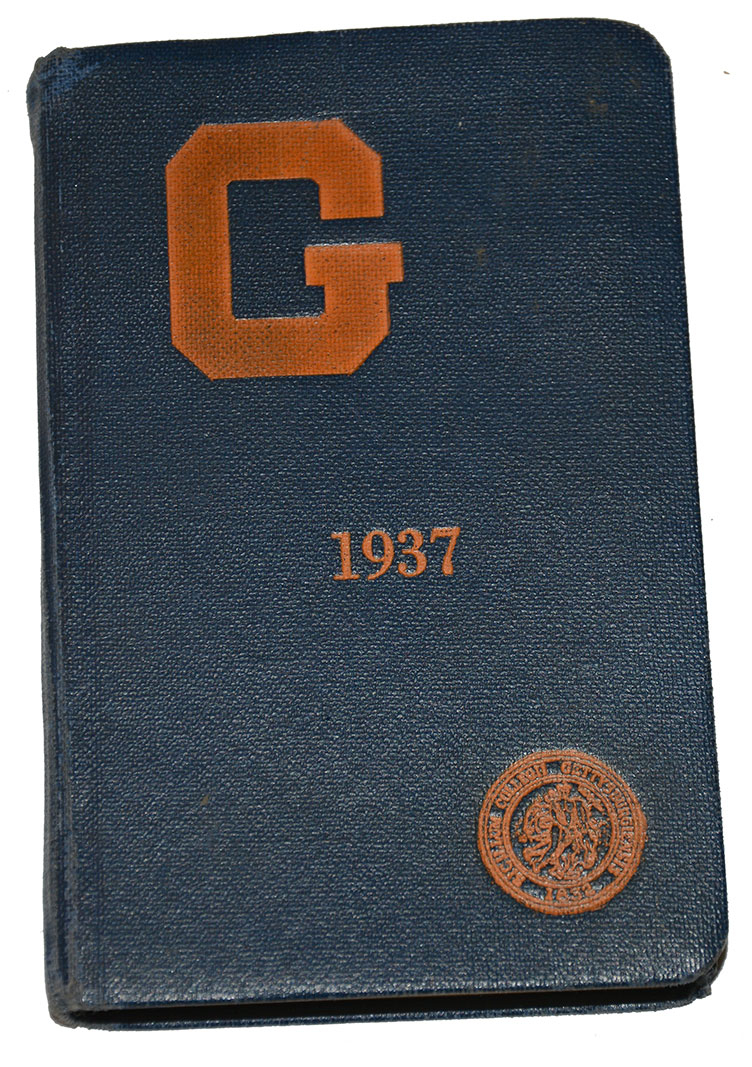 1937 GUIDE TO GETTYSBURG COLLEGE WITH MAP