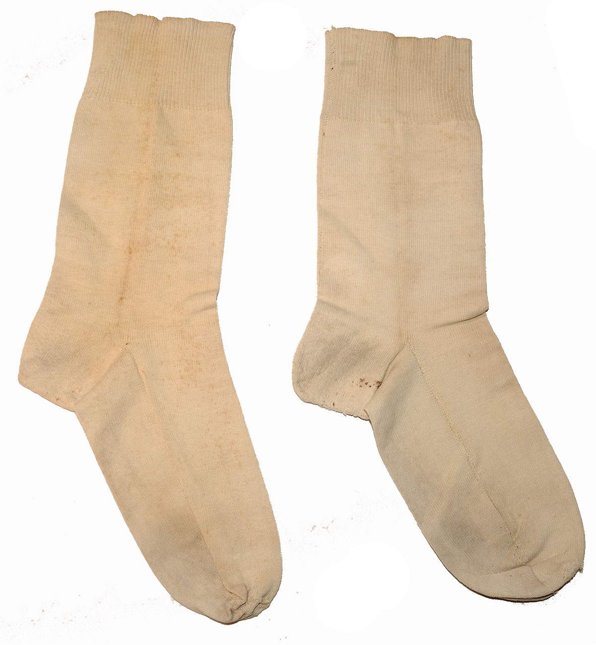 NAMED PAIR OF CIVIL WAR ERA COTTON SOCKS