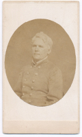 CDV WHITE HAIRED UNIDENTIFIED CONFEDERATE OFFICER