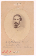 CDV OF DAVID H. HOLMES, 6TH MISSISSIPPI INFANTRY, POW, GALVANIZED YANKEE, 5TH US INFANTRY