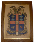 FRAMED MEMORIAL - PRIVATE CLARK M. LOOMIS, 6th CONNECTICUT INFANTRY