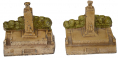 GETTYSBURG SOUVENIR PEACE LIGHT BOOKENDS