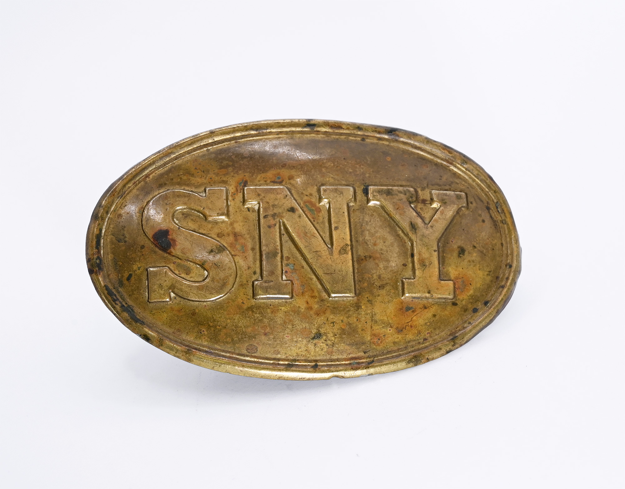 NON-DUG STATE OF NEW YORK BELT PLATE