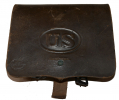VERY NICE US PATTERN 1864 CARTRIDGE BOX STRONGLY MAKER MARKED & INSPECTED