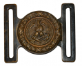US NAVY OFFICER’S TWO-PIECE SWORD BELT PLATE CIRCA 1898-1914