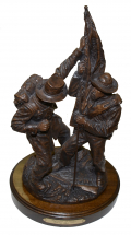 “DEFENDING THE COLORS” SCULPTURE BY RON TUNISON