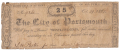 CS 1862 TWENTY-FIVE CENT NOTE FROM VIRGINIA