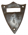 RELIC US SADDLE SHIELD FROM HAMILTON’S CROSSING AT FREDERICKSBURG