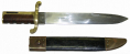 RARE, CIVIL WAR, DAHLGREN SHORT NAVY BOWIE KNIFE BAYONET WITH ORIGINAL LEATHER SCABBARD 