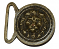 CONFEDERATE BRITISH IMPORT LION HEAD BELT PLATE