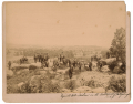 ALBUMEN PHOTOGRAPH OF 37TH NEW YORK VETERANS ON LITTLE ROUND TOP