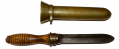 WWII U.S. NAVY DIVE KNIFE WITH BRASS SCABBARD