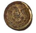 RELIC U.S. STAFF OFFICER’S CUFF BUTTON FROM THE ROSE FARM WOODS, GETTYSBURG