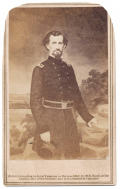 CDV LITHOGRAPHED VIEW OF GENERAL FELIX ZOLLICOFFER, KILLED AT MILL SPRINGS