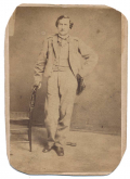 CDV OF 2nd LIEUTENANT PRIEUR WHITE, 7TH LOUISIANA INFANTRY BATTALION