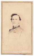 CDV OF UNIDENTIFIED CONFEDERATE LIEUTENANT, NEW ORLEANS BACKMARK