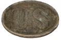 PATTERN 1839 OVAL US BELT PLATE DUG AT JERICHO MILLS