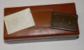 BOX WITH RECTANGULAR CSA PLATE IDENTIFIED TO 9TH VIRGINIA INFANTRYMAN KILLED AT MALVERN HILL