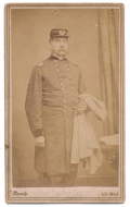 THREE-QUARTER STANDING VIEW OF 1861 FORT SUMTER DEFENDER - GENERAL JOHN G. FOSTER BY BRADY
