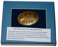 SCARCE US OVAL EAGLE CARTRIDGE BOX PLATE CIRCA 1835-1845