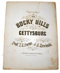 THE ROCKY HILLS OF GETTYSBURG - SHEET MUSIC