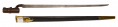 PATTERN 1853 ENFIELD SOCKET BAYONET WITH ORIGINAL LEATHER SCABBARD