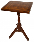 DECORATIVE INLAID TILT-TOP TABLE MADE IN 1913 FOR A GETTYSBURG RESIDENT