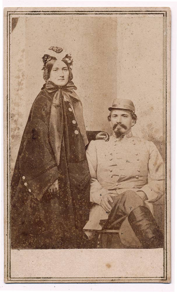 IMAGE OF CONFEDERATE GENERAL JOHN HUNT MORGAN & WIFE