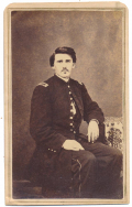 IMAGE OF SEATED 1ST LIEUTENANT BELIEVED TO BE 152ND NEW YORK OFFICER