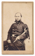 CDV OF COL. DAVID COWLES, 128TH NY INFANTRY, KIA AT PORT HUDSON