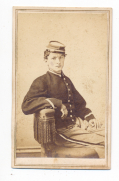 CDV OF JOHN M. GALBRAITH, WASHINGTON ARTILLERY OF NEW ORLEANS
