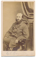 SEATED CDV VIEW OF 88TH PENNSYLVANIA COLONEL LOUIS WAGNER