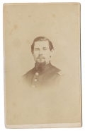 BUST VIEW CDV OF LT. ALBERT BOOZ, 88TH PA INFANTRY