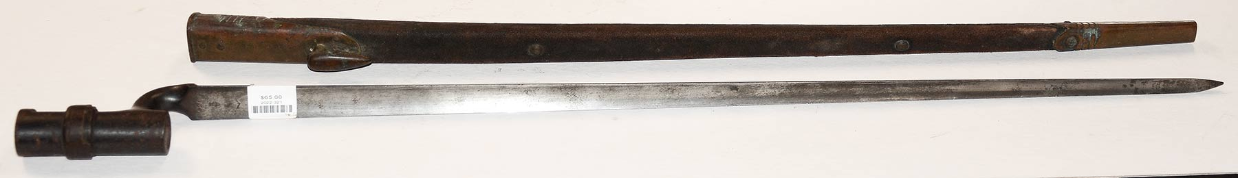 PATTERN 1876 MARTINI HENRY SOCKET BAYONET AND SCABBARD