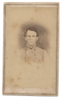 CDV OF UNIDENTIFIED CONFEDERATE CAPTAIN, NEW ORLEANS BACKMARK