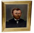 LATE NINTEENTH CENTURY OIL ON CANVAS PORTRAIT OF GENERAL U. S. GRANT