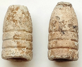 CRUDE .54 CALIBER CONFEDERATE BULLETS – NOSE CAST