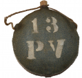 US PATTERN 1858 SMOOTHSIDE CANTEEN IDENTIFIED TO 13TH PENNSYLVANIA VOLUNTEERS