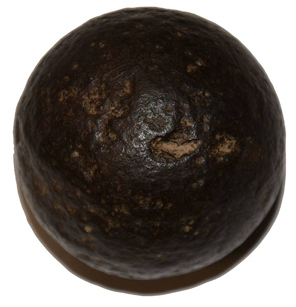 REVOLUTIONARY WAR 3-LB SPHERICAL SHOT FOUND IN BUTLER, PENNSYLVANIA