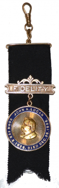 GOLD PRESENTATION MEMORIAL MEDAL FOR GENERAL JOHN A. LOGAN