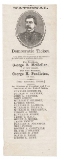1864 UNION DEMOCRATIC PRESIDENTIAL TICKET - MCCLELLAN AND PENDLETON; DARKE COUNTY, OHIO