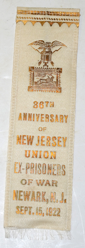 1922 UNION EX-PRISONER OF WAR REUNION RIBBON
