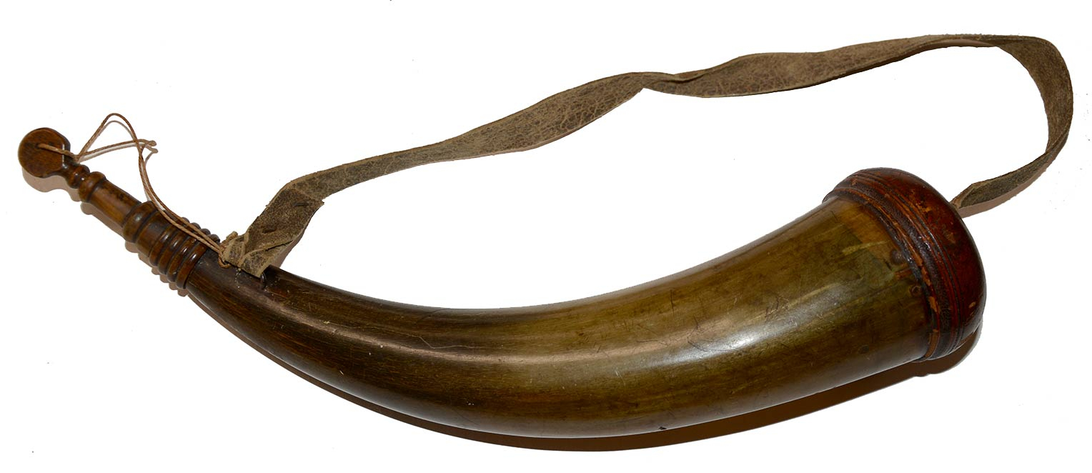 RARE YORK COUNTY PENNSYLVANIA SCREW-TIP POWDER HORN