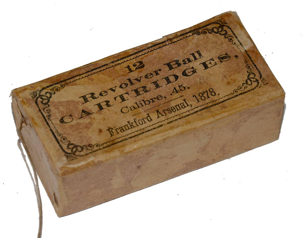 UNOPENED PACK OF CARTRIDGES FOR THE .45 CALIBER, MODEL 1873 COLT ARMY & MODEL 1875 SMITH & WESSON SCHOFIELD PISTOLS