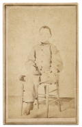 CDV OF YOUNG BOY IN CONFEDERATE UNIFORM – SON OF 3RD VIRGINIA QUARTERMASTER