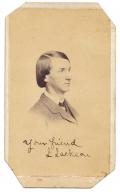 SIGNED AND DATED POST-WAR BUST VIEW OF 12TH VIRGINIA INFANTRY PRIVATE JOHN EDWARD JACKSON - TWICE CAPTURED AND IN LATER LIFE BLEW HIS HEART OUT WITH A SHOTGUN