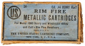 OPEN BOX OF .44 CALIBER HENRY FLAT RF CARTRIDGES BY UNITED STATES CARTRIDGE COMPANY
