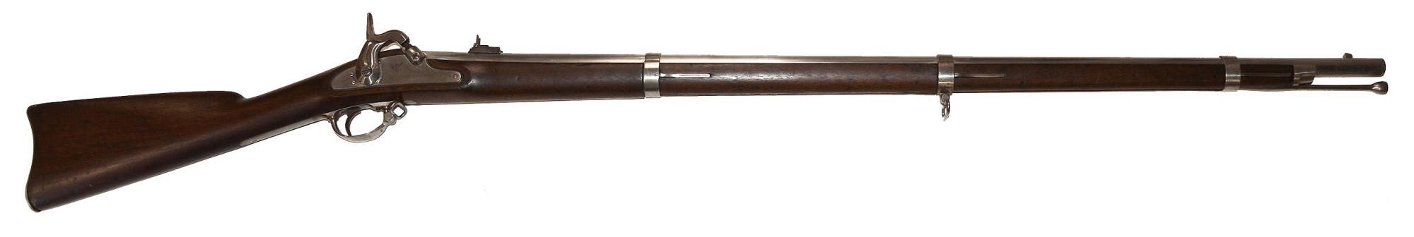 VERY NICE MODEL 1861 SPRINGFIELD DATED 1862, EARLY PRODUCTION WITH RACK NUMBERS