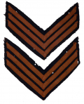 PAIR OF SERGEANT CHEVRONS FOR DRAGOONS